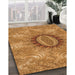 Machine Washable Transitional Orange Rug in a Family Room, wshpat1400org