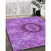 Patterned Purple Rug in Family Room, pat1400pur