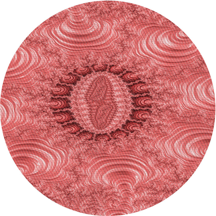 Square Patterned Red Rug, pat1400rd