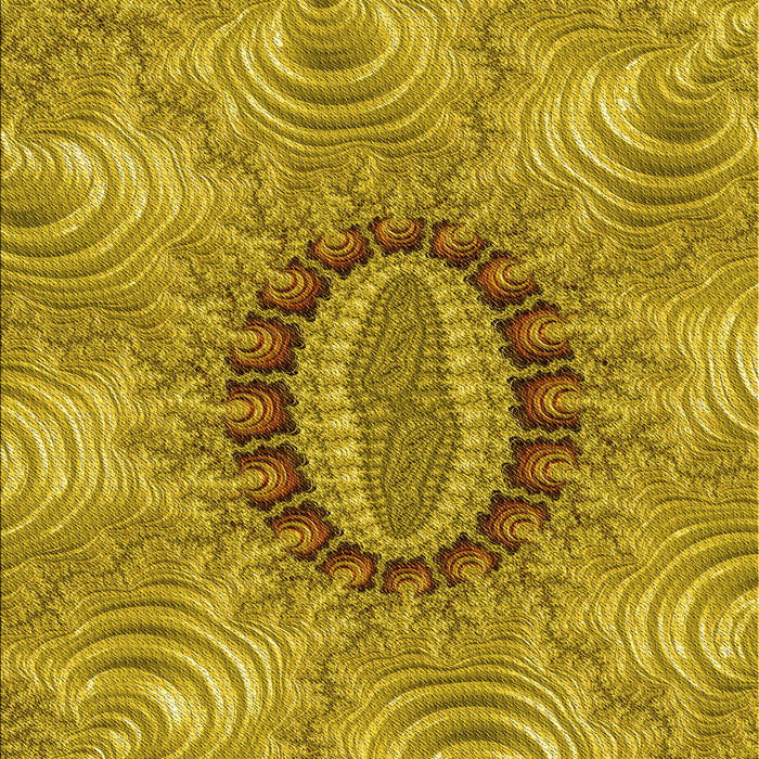 Patterned Dark Bisque Brown Rug, pat1400yw