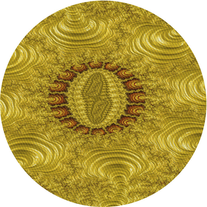 Square Machine Washable Transitional Dark Bisque Brown Rug in a Living Room, wshpat1400yw