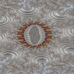 Square Patterned Gray Novelty Rug, pat1400