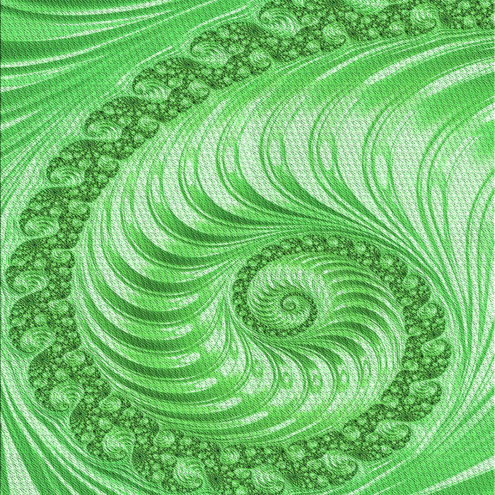 Machine Washable Transitional Emerald Green Rug, wshpat1401grn