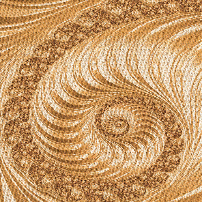 Patterned Yellow Orange Rug, pat1401org