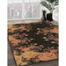 Machine Washable Transitional Light Brown Rug in a Family Room, wshpat1402brn