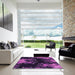 Machine Washable Transitional Dark Orchid Purple Rug in a Kitchen, wshpat1402pur