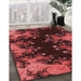 Machine Washable Transitional Red Rug in a Family Room, wshpat1402rd