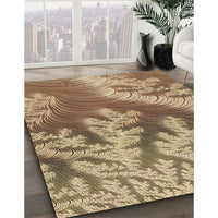 Patterned Saddle Brown Rug, pat1403brn