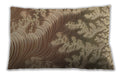 Patterned Rectangular Saddle Brown Lumbar Throw Pillow, 13 inch by 19 inch, lbpat1403brn