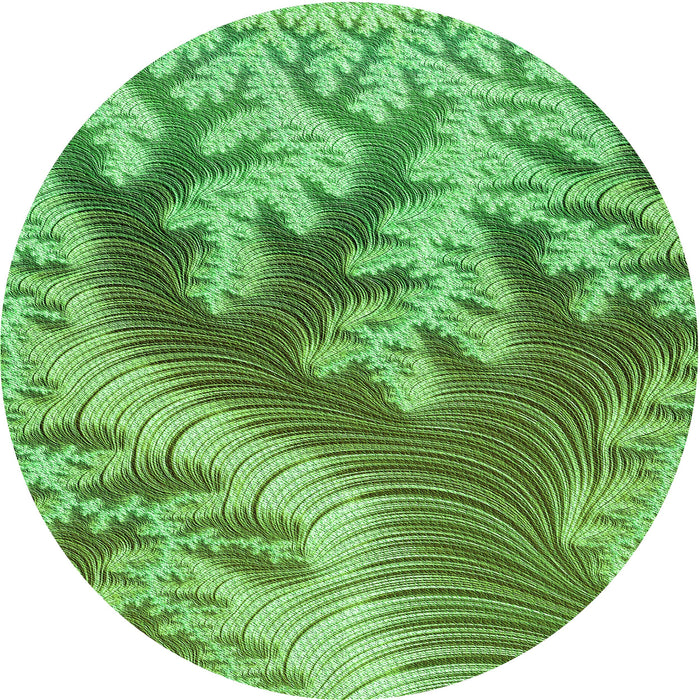 Square Patterned Green Rug, pat1403grn