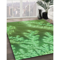 Patterned Green Rug, pat1403grn