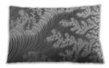 Patterned Rectangular Carbon Gray Lumbar Throw Pillow, 13 inch by 19 inch, lbpat1403gry