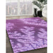 Patterned Violet Purple Rug in Family Room, pat1403pur