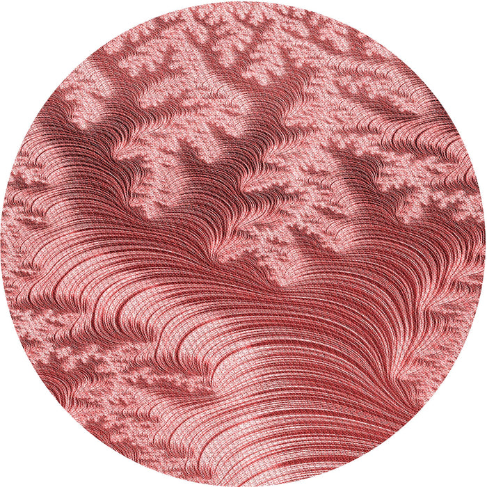 Square Patterned Light Coral Pink Rug, pat1403rd