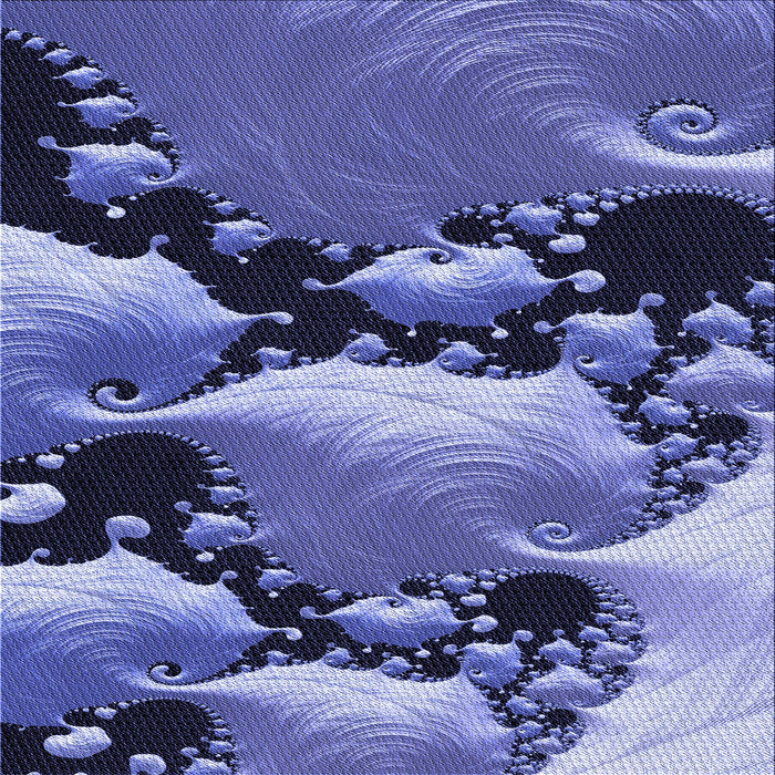 Round Patterned Sky Blue Rug, pat1404blu