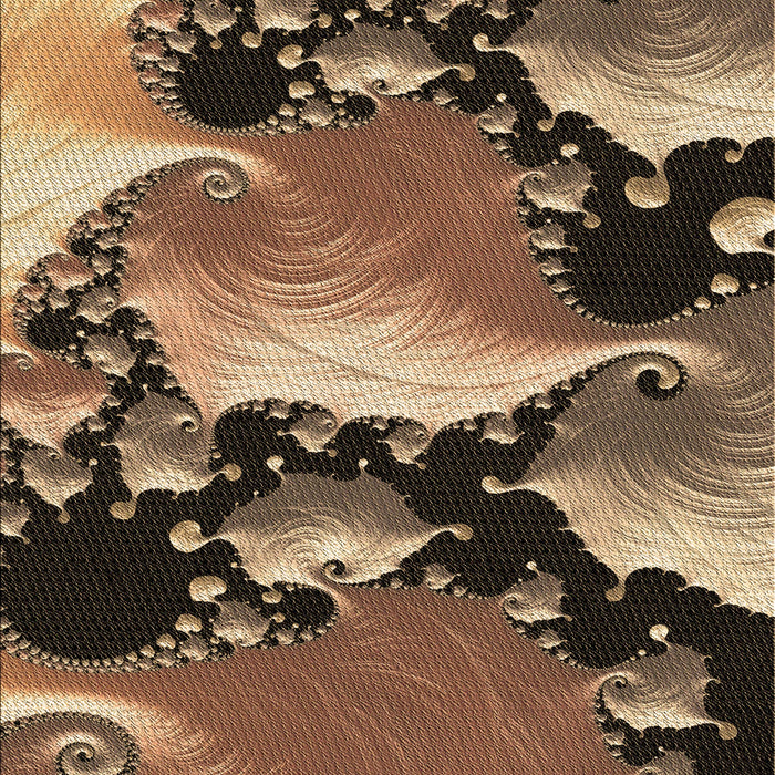 Machine Washable Transitional Peru Brown Rug, wshpat1404brn