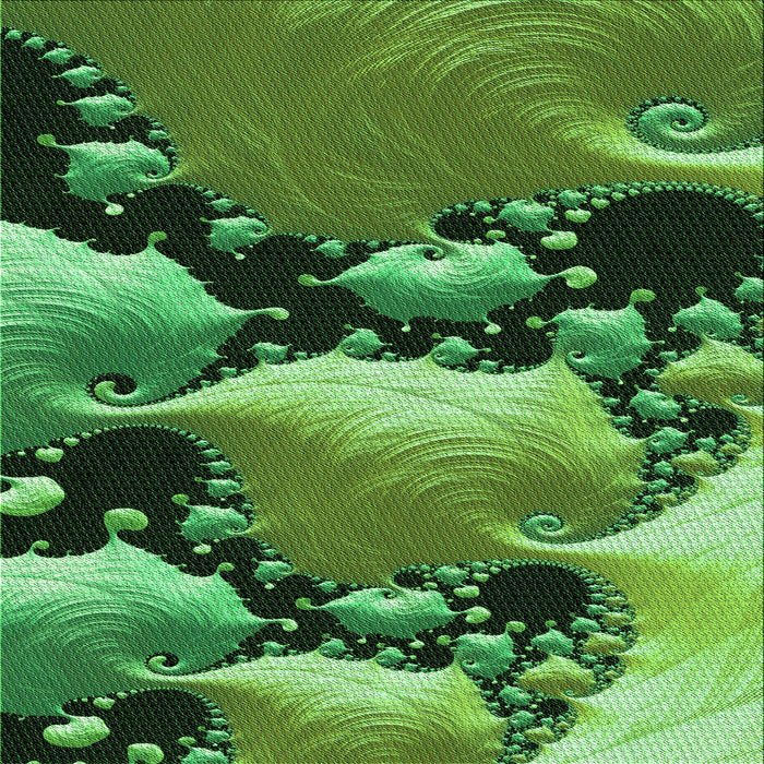 Round Patterned Deep Emerald Green Rug, pat1404grn