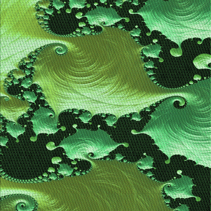 Patterned Deep Emerald Green Rug, pat1404grn