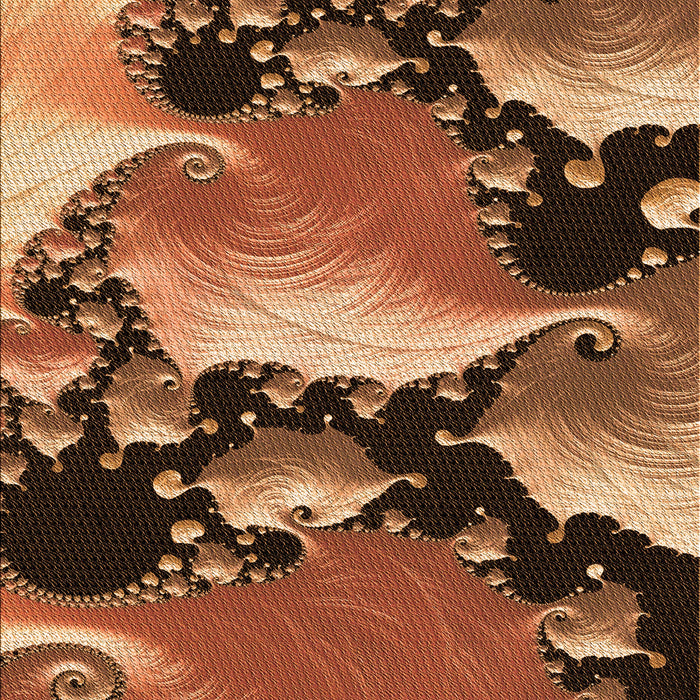 Patterned Orange Rug, pat1404org