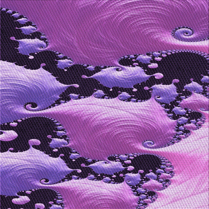 Round Patterned Dark Magenta Purple Rug, pat1404pur