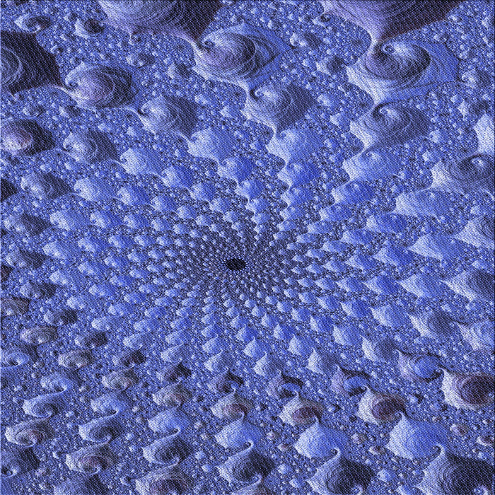 Round Patterned Sky Blue Rug, pat1405blu