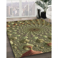 Patterned Bakers Brown Rug, pat1405brn