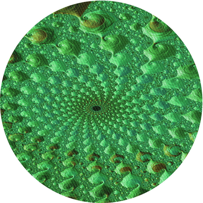 Square Patterned Green Rug, pat1405grn