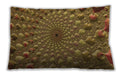Patterned Rectangular Dark Bronze Brown Lumbar Throw Pillow, 13 inch by 19 inch, lbpat1405org