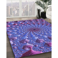 Patterned Amethyst Purple Rug, pat1405pur