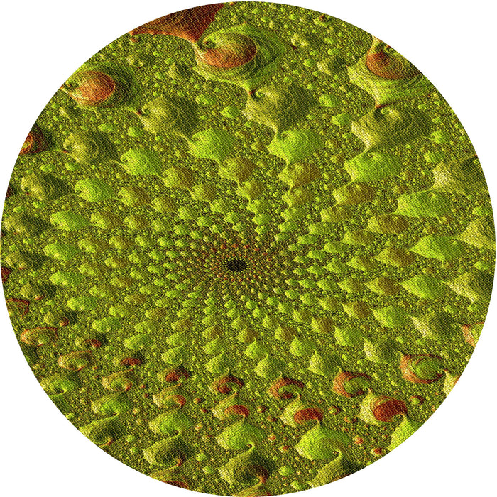 Square Patterned Pistachio Green Rug, pat1405yw