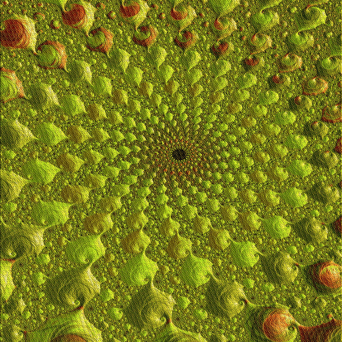 Patterned Pistachio Green Rug, pat1405yw