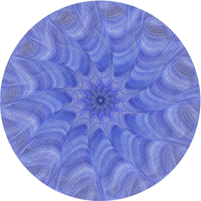 Square Patterned Sky Blue Rug, pat1406blu