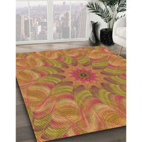 Patterned Red Rug, pat1406org