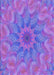 Machine Washable Transitional Purple Mimosa Purple Rug, wshpat1406pur