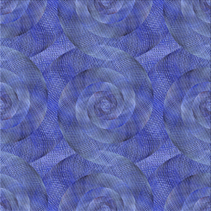 Round Machine Washable Transitional Blue Rug, wshpat1407blu