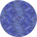 Square Patterned Blue Rug, pat1407blu