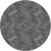 Square Patterned Gray Rug, pat1407gry