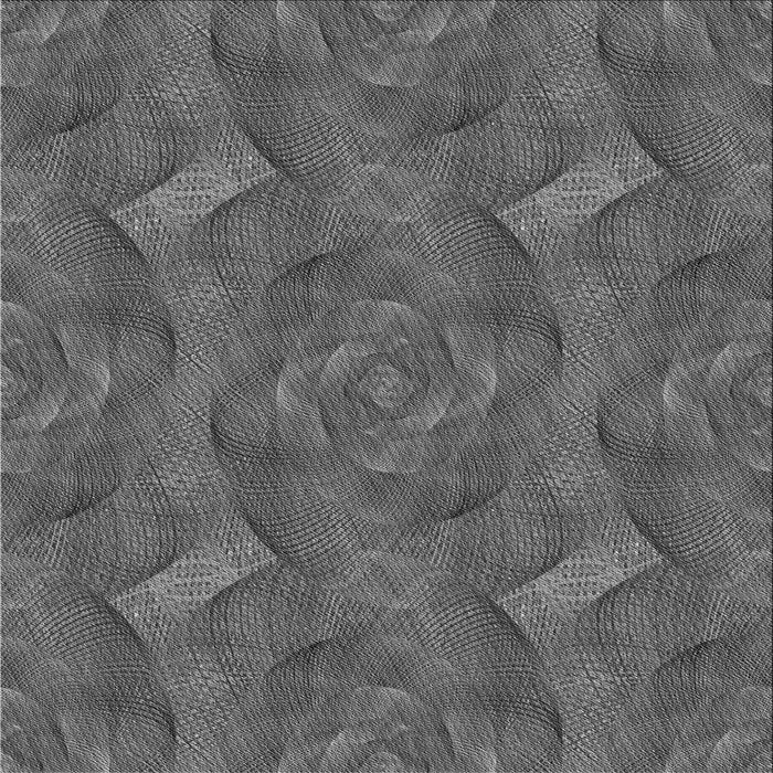 Round Machine Washable Transitional Gray Rug, wshpat1407gry