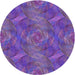 Square Machine Washable Transitional Lilac Purple Rug in a Living Room, wshpat1407pur