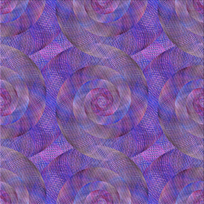 Round Patterned Lilac Purple Rug, pat1407pur