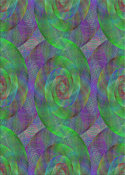 Patterned Green Modern Rug, pat1407