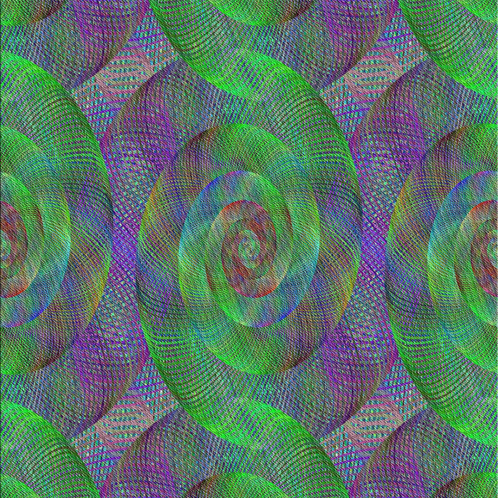 Patterned Green Modern Rug, pat1407