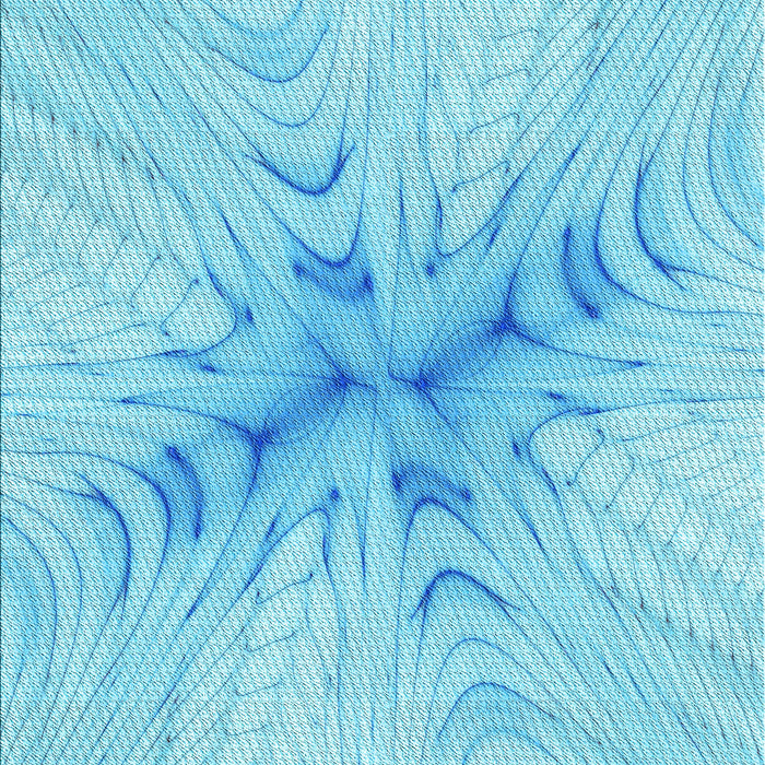 Machine Washable Transitional Blue Rug, wshpat1408lblu