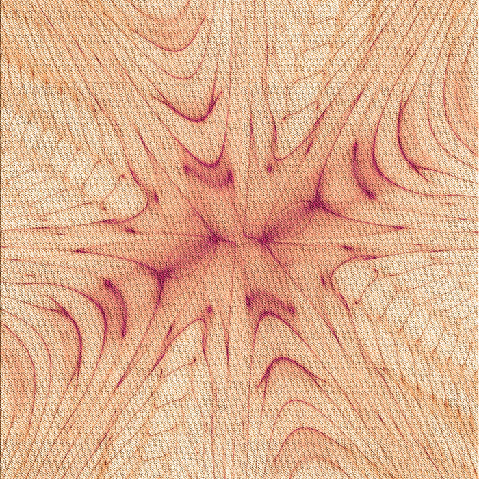 Patterned Pastel Orange Rug, pat1408org