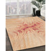 Machine Washable Transitional Pastel Orange Rug in a Family Room, wshpat1408org