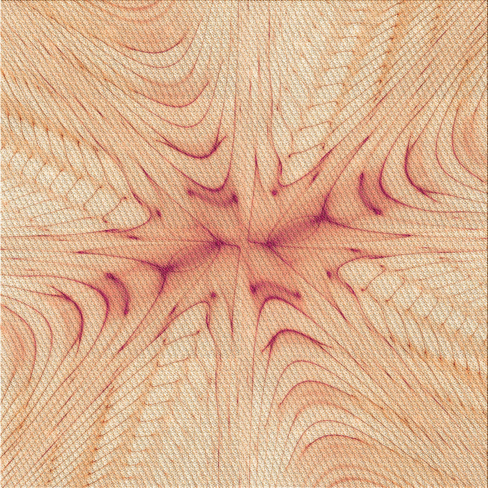 Round Machine Washable Transitional Pastel Orange Rug, wshpat1408org