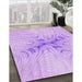 Patterned Purple Rug in Family Room, pat1408pur