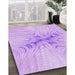 Machine Washable Transitional Purple Rug in a Family Room, wshpat1408pur