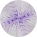 Sideview of Patterned Lavender Purple Novelty Rug, pat1408