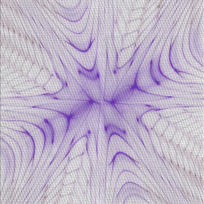 Patterned Lavender Purple Novelty Rug, pat1408